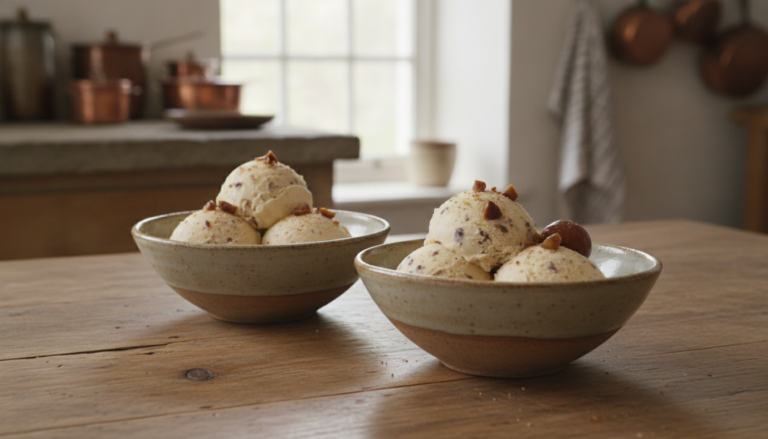 Home Elementor 7 Helado de castañas casero servido en cuencos