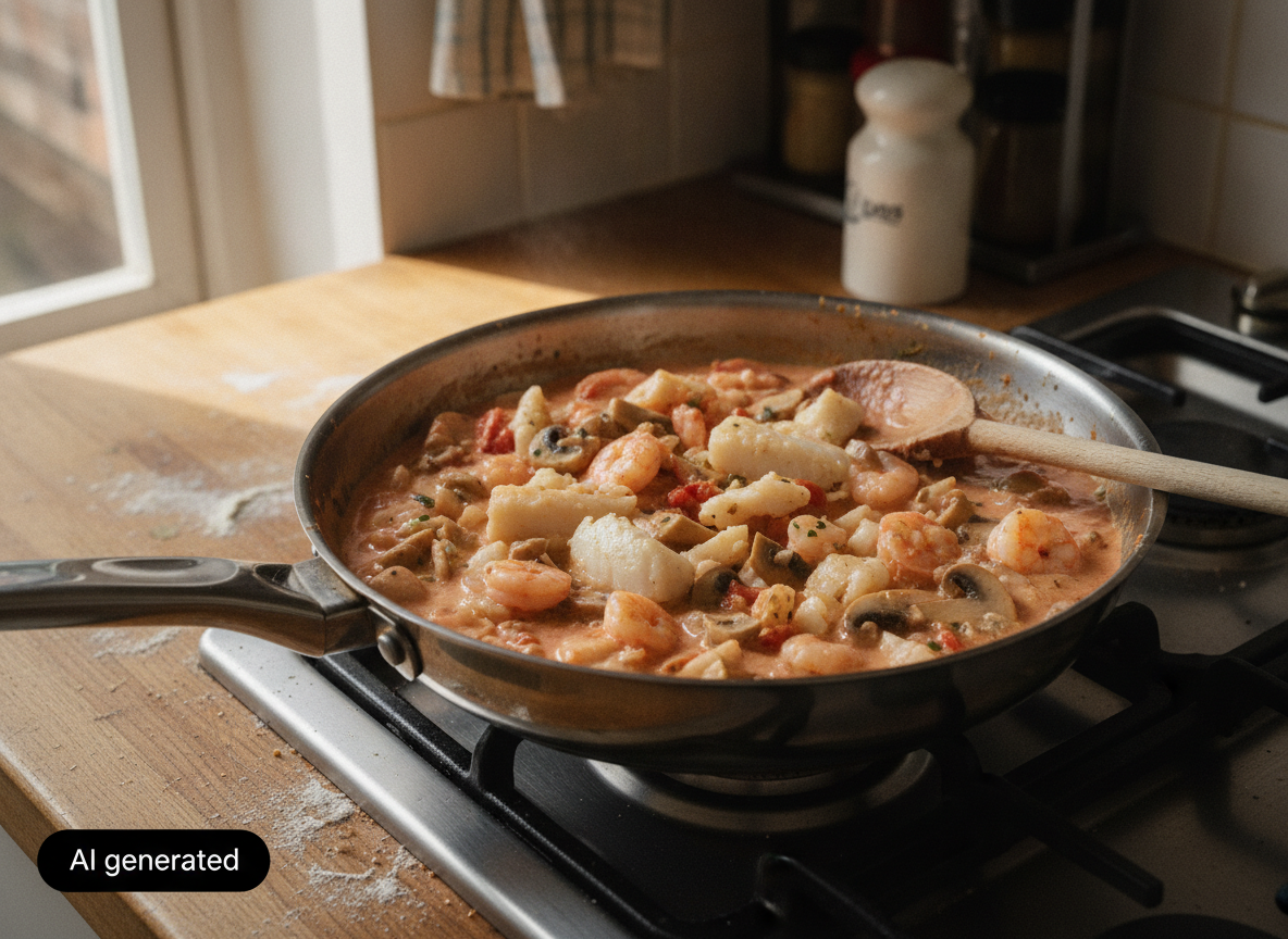 Tartaletas de bacalao con gambas: aperitivo fácil y sabroso 1 Relleno de bacalao y gambas para las tartaletas